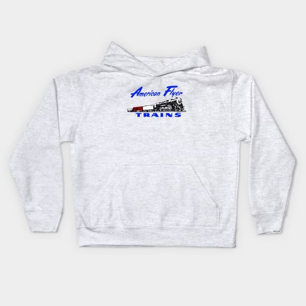 American Flyer. Model Trains. Kids Hoodie by fiercewoman101